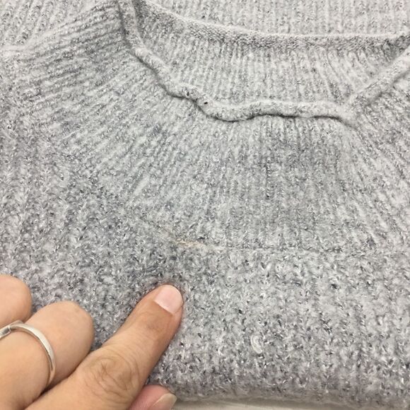 Cotton Emporium Mock Neck High Low Sweater (H6) - Picture 5 of 6